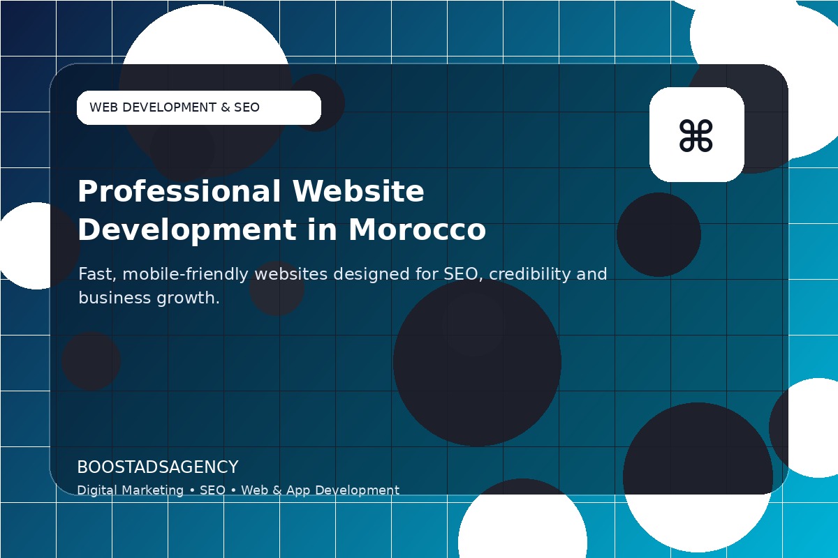 Website development and SEO strategy in Morocco by BoostAdsAgency